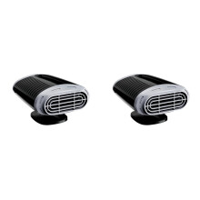 2X Autoverwarming 12V 150W Draagbare Autoverwarming, 2 in 1 Autoverwarmings- en Koelventilator, Autoruitontdooier en Ontwaseming