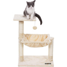 Cats Climb Tree Steady Cat Tree with Plush and Soft Hammock