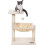 FEANDREA Cats Climb Tree Steady Cat Tree with Plush and Soft Hammock 1