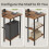 VASAGLE L-Shaped Writing Desk, 2 Storage Shelves, Computer Table for Home Office, Space-Saving, Brown 6