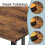 VASAGLE L-Shaped Writing Desk, 2 Storage Shelves, Computer Table for Home Office, Space-Saving, Brown 8