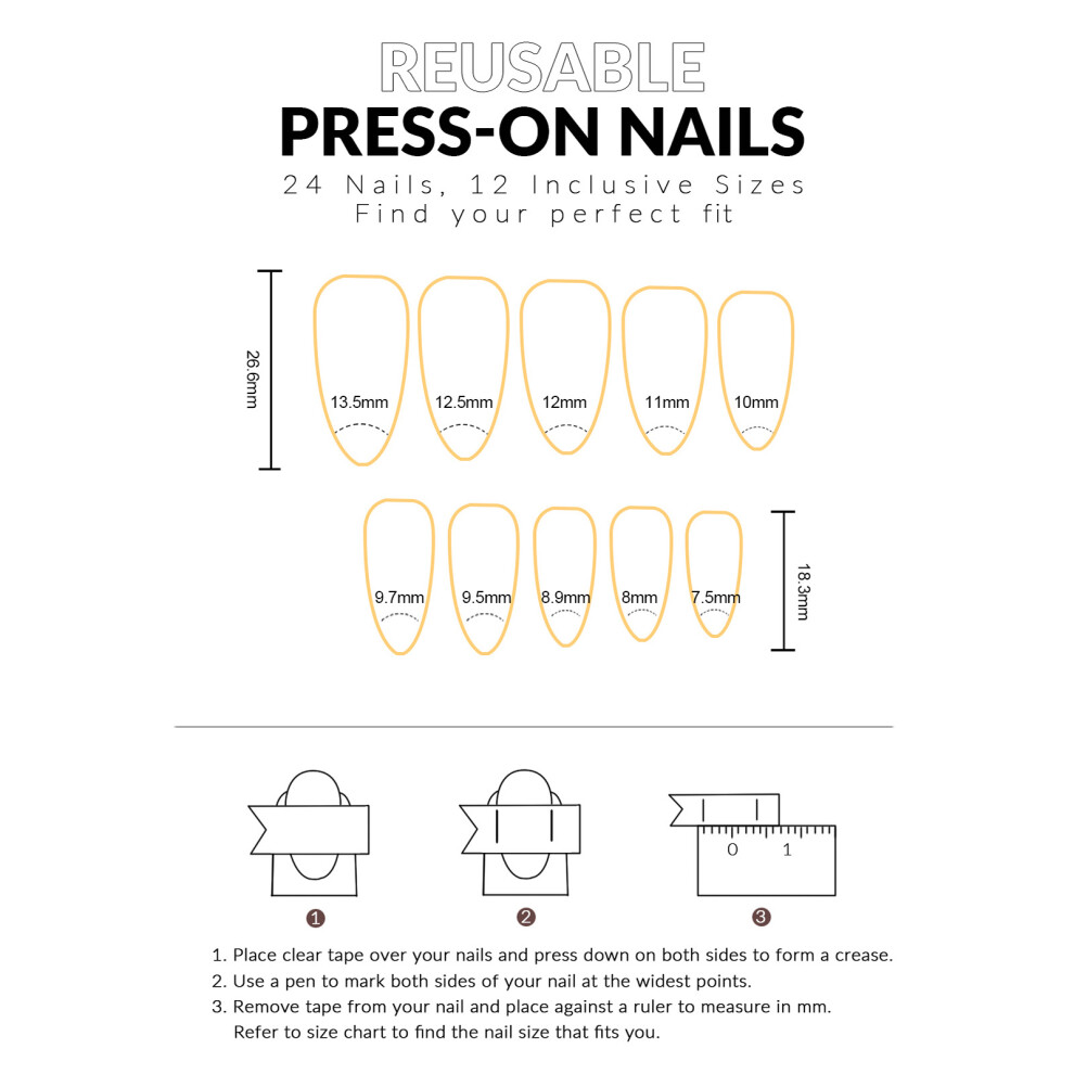 Reach-Tools 24Pcs Halloween Ghost Nails For Women & Girls