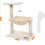 FEANDREA Cats Climb Tree Steady Cat Tree with Plush and Soft Hammock 2