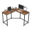 VASAGLE L-Shaped Office Desk, Space-Saving Workstation, Easy Assembly, Computer Table for Home, Brown 2
