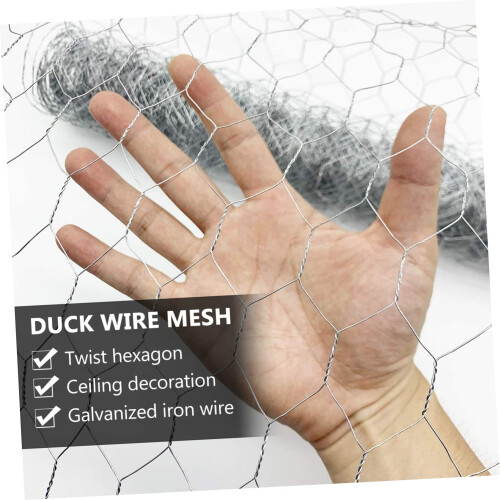 Chicken Wire Mesh for Garden and Poultry, Durable Iron Hexagonal Wire Netting Roll for DIY Projects 2