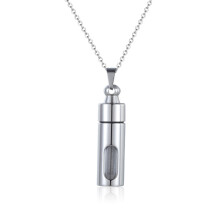 (Steel) Perfume Bottle Necklace for Women & Men