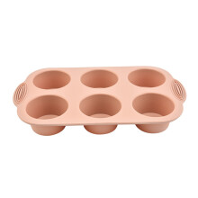(Nordic Powder) Non-Stick Silicone Baking Pan for Cupcakes & Eggs