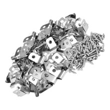 100pcs Heavy Duty Aluminum Wire Fence Clips Rust Resistant for Garden and Pet Enclosures
