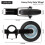 6' Gate Support Wheel for Chain Link Fence, Prevent Gate Dragging, Fits 15/8 to 2' Frames, 2 Pack Black 2