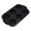 (Black) Non-Stick Silicone Baking Pan for Cupcakes & Eggs 2