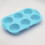 (Blue) Non-Stick Silicone Baking Pan for Cupcakes & Eggs 2