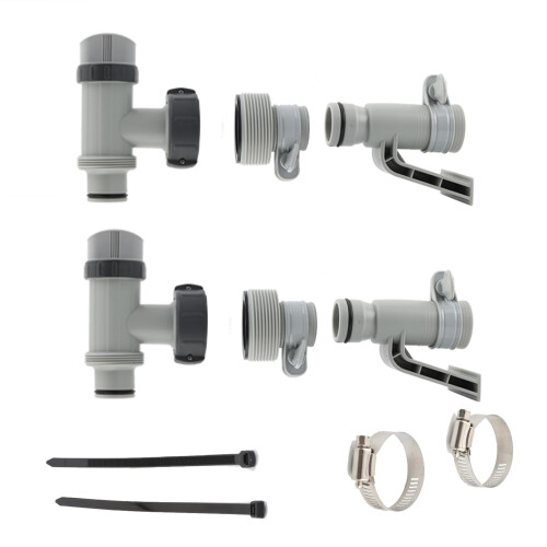Pool Plunger Valve 1.5 Inch Replacement Compatible with Intex Above Ground Pool with Quick Flow Control, 2 Pack