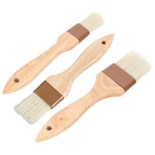 3pcs Silicone BBQ Basting Brush Set with NonSlip Grip for Baking, Grilling and Sauces