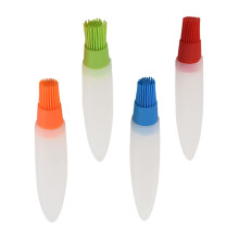 4pcs Silicone Basting Brush Set with Oil Bottle Brushes, Heat Resistant, for BBQ and Baking