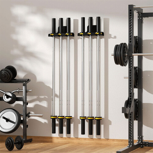 Wall Mount Barbell Hanger - Garage Home Gym Accessory 2