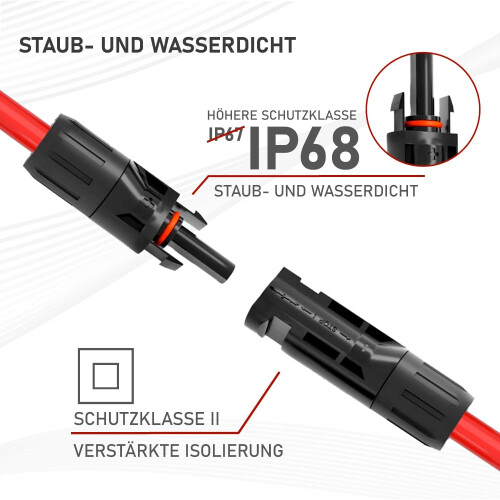 MC4 Solar Panel Cable Connectors IP68 Waterproof for 4mm² and 6mm² PV Solar Systems 2