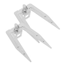 Stainless Steel Rotisserie Forks for Chicken BBQ Grilling, Secure Heavy Cuts, Easy Clean Surface