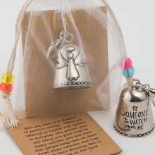 (A) Tiny Silver Bell Decor for Vehicles, Doors, Keys