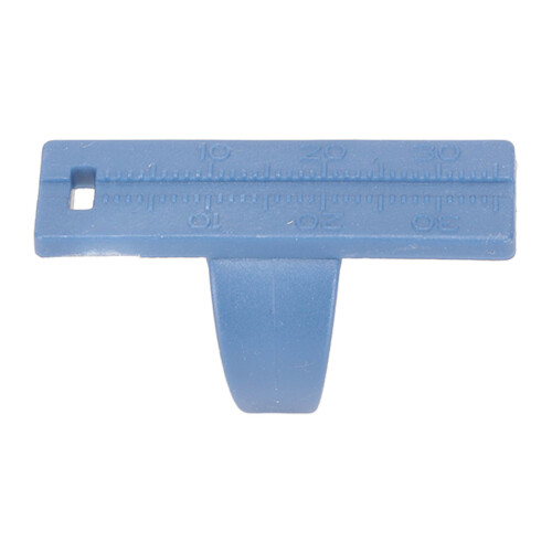 Righello Endodontico in Plastica Blu per dita, per misurazioni dentali precise 1