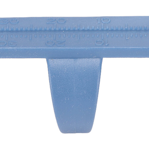 Righello Endodontico in Plastica Blu per dita, per misurazioni dentali precise 2
