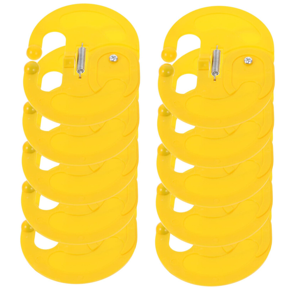 10 Pack Durable Plastic Cattle Nose Rings Calf Weaning Tool For Livestock Farm Management 9174973316565