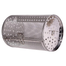 Rotisserie Basket Stainless Steel with 360 Even Roasting for Air Fryer Grill and Oven Cooking