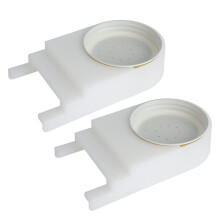 Bee Feeder 2Pcs Plastic Entrance Beehive Sugar Water Feeder with Lid for Easy Hive Feeding