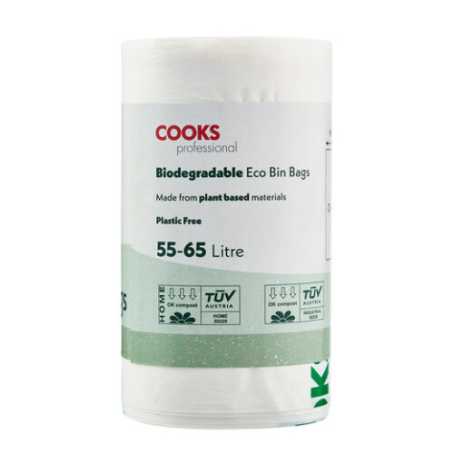 Cooks Professional Cooks Professional Biodegradable Bin Bags | 45-48L | 25 Pack