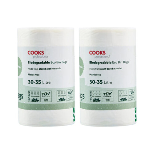 Cooks Professional Cooks Professional Biodegradable Bin Bags | 30-35L | 50 Pack