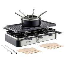 Cooks Professional Electric 2-in-1 Raclette Grill and Fondue
