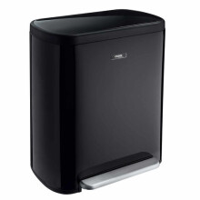 Cooks Professional 60L Dual Recycling Pedal Bin | Black