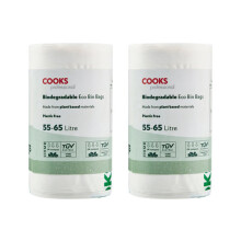 Cooks Professional Biodegradable Bin Bags | 55-65L | 50 Pack
