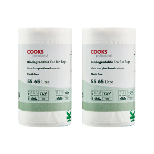 Cooks Professional Cooks Professional Biodegradable Bin Bags | 55-65L | 50 Pack