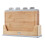 Cooks Professional Cooks Professional 4 Piece Bamboo Index Chopping Board Set | Grey Tabs 1