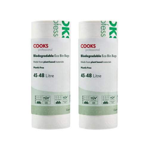 Cooks Professional Cooks Professional Biodegradable Bin Bags | 45-48L | 50 Pack