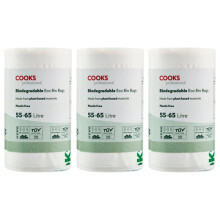 Cooks Professional Biodegradable Bin Bags | 55-65L | 75 Pack