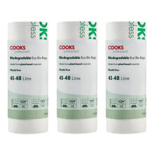 Cooks Professional Biodegradable Bin Bags | 45-48L | 75 Pack