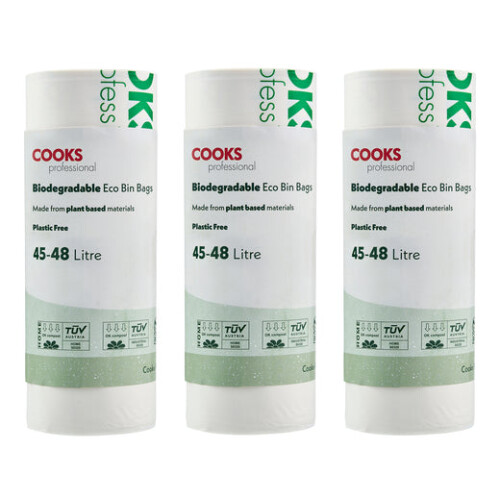 Cooks Professional Cooks Professional Biodegradable Bin Bags | 45-48L | 75 Pack