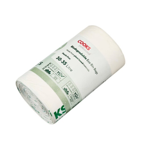 Cooks Professional Cooks Professional Biodegradable Bin Bags | 30-35L | 75 Pack 2