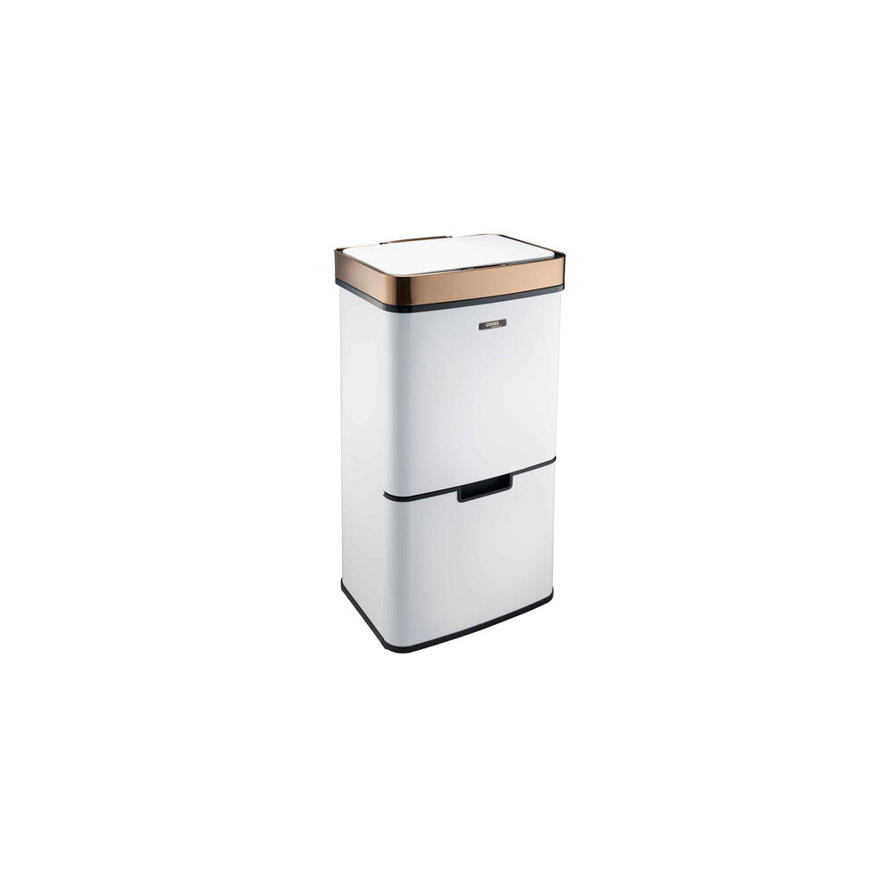 Cooks Professional 75L Sensor Recycling Bin With Food Caddy | / Copper White