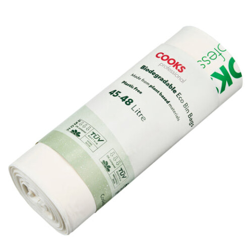 Cooks Professional Cooks Professional Biodegradable Bin Bags | 45-48L | 50 Pack 2