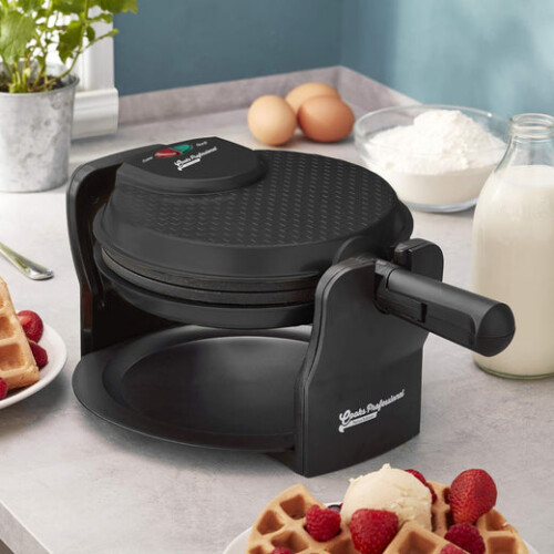 Cooks Professional Cooks Professional Rotary Waffle Maker | Black 1