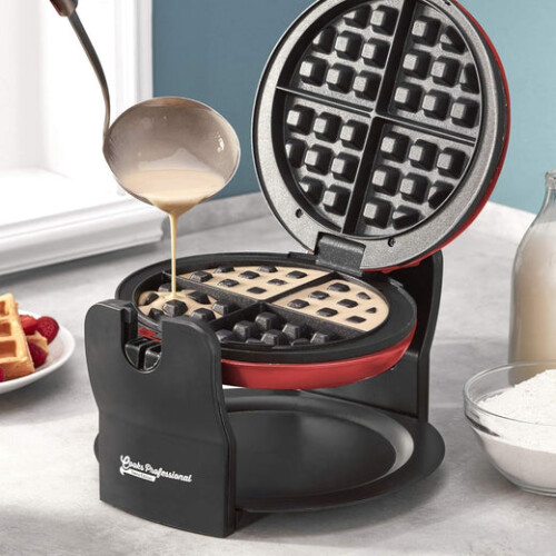 Cooks Professional Cooks Professional Rotary Waffle Maker | Red 2