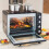 Cooks Professional Cooks Professional 48L Mini Oven with 2 Ceramic Hobs | Black / Silver 3