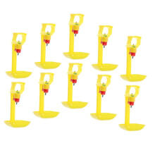 Automatic Chicken Waterer Cups Pack of 10 for Poultry, Ducks, Backyard Coops, Easy Installation