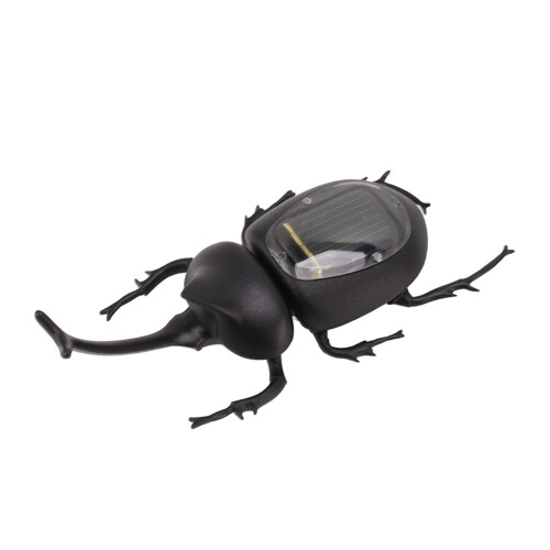 Solar Powered Fake Dung Beetle Model - Realistic Home Decor 11cm 1