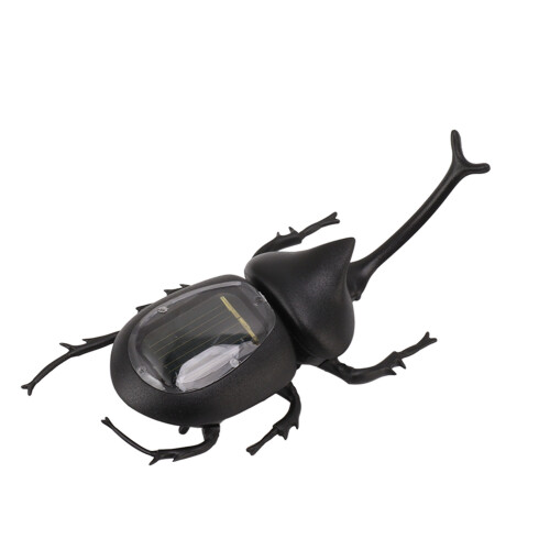 Solar Powered Fake Dung Beetle Model - Realistic Home Decor 11cm 2