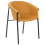 Beliani Set of 2 Dining Chairs AMES Fabric Orange 4