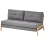 Beliani Sofa Bed 2 Seater EDLAND Fabric Dark Grey 2