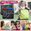 (Black) LCD Writing Tablet for Kids, 21.59 cm, Colorful Doodle Drawing Board, Features a Lock Function, Erasable And Reusable 4